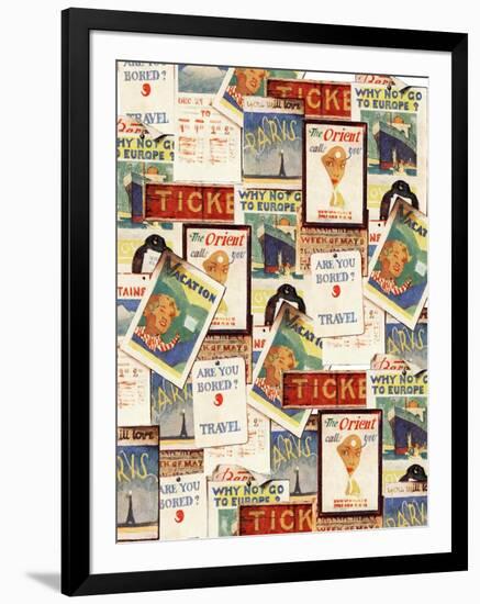 Travel Poster 1-null-Framed Giclee Print