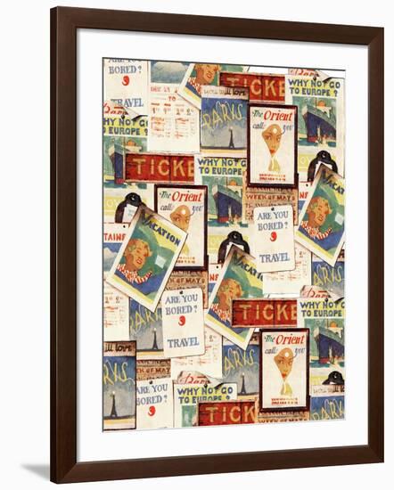 Travel Poster 1-null-Framed Giclee Print