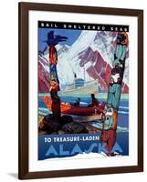 Travel Poster - Alaska-The Saturday Evening Post-Framed Giclee Print