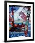 Travel Poster - Alaska-The Saturday Evening Post-Framed Giclee Print