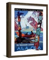 Travel Poster - Alaska-The Saturday Evening Post-Framed Giclee Print