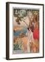 Travel Poster, Antibes-null-Framed Art Print