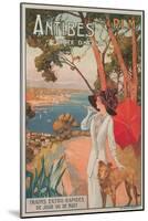 Travel Poster, Antibes-null-Mounted Art Print