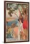 Travel Poster, Antibes-null-Framed Art Print