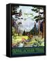 Travel Poster - Appalachian Trail-The Saturday Evening Post-Framed Stretched Canvas