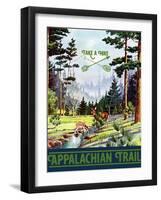 Travel Poster - Appalachian Trail-The Saturday Evening Post-Framed Giclee Print