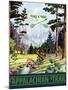 Travel Poster - Appalachian Trail-The Saturday Evening Post-Mounted Giclee Print