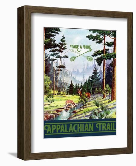 Travel Poster - Appalachian Trail-The Saturday Evening Post-Framed Giclee Print