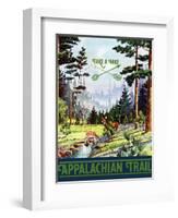 Travel Poster - Appalachian Trail-The Saturday Evening Post-Framed Giclee Print