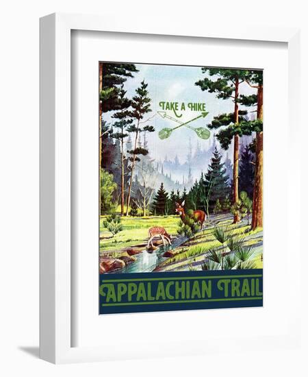 Travel Poster - Appalachian Trail-The Saturday Evening Post-Framed Giclee Print