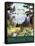 Travel Poster - Appalachian Trail-The Saturday Evening Post-Framed Stretched Canvas