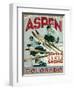 Travel Poster - Aspen-The Saturday Evening Post-Framed Giclee Print