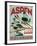 Travel Poster - Aspen-The Saturday Evening Post-Framed Giclee Print