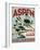 Travel Poster - Aspen-The Saturday Evening Post-Framed Giclee Print