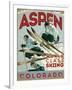 Travel Poster - Aspen-The Saturday Evening Post-Framed Giclee Print