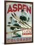 Travel Poster - Aspen-The Saturday Evening Post-Framed Giclee Print