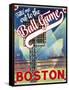 Travel Poster - Boston-The Saturday Evening Post-Framed Stretched Canvas