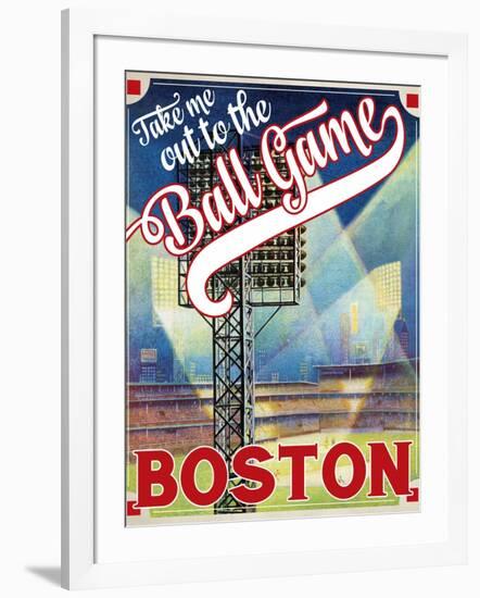 Travel Poster - Boston-The Saturday Evening Post-Framed Giclee Print