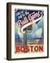 Travel Poster - Boston-The Saturday Evening Post-Framed Giclee Print