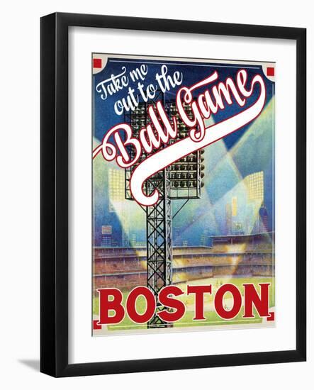 Travel Poster - Boston-The Saturday Evening Post-Framed Giclee Print