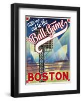 Travel Poster - Boston-The Saturday Evening Post-Framed Giclee Print