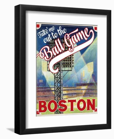 Travel Poster - Boston-The Saturday Evening Post-Framed Giclee Print