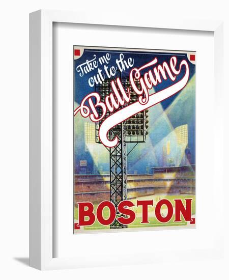 Travel Poster - Boston-The Saturday Evening Post-Framed Giclee Print