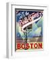 Travel Poster - Boston-The Saturday Evening Post-Framed Giclee Print