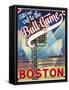 Travel Poster - Boston-The Saturday Evening Post-Framed Stretched Canvas