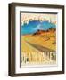 Travel Poster - California-The Saturday Evening Post-Framed Giclee Print