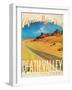 Travel Poster - California-The Saturday Evening Post-Framed Giclee Print