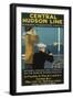 Travel Poster, Central Hudson Line-Found Image Press-Framed Giclee Print