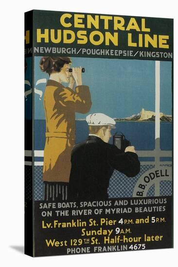 Travel Poster, Central Hudson Line-Found Image Press-Stretched Canvas