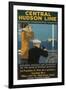 Travel Poster, Central Hudson Line-null-Framed Art Print