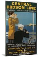 Travel Poster, Central Hudson Line-null-Mounted Art Print