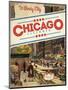 Travel Poster - Chicago-The Saturday Evening Post-Mounted Giclee Print