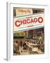 Travel Poster - Chicago-The Saturday Evening Post-Framed Giclee Print