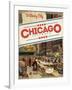 Travel Poster - Chicago-The Saturday Evening Post-Framed Giclee Print