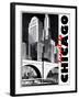 Travel Poster - Chicago-The Saturday Evening Post-Framed Giclee Print