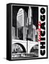 Travel Poster - Chicago-The Saturday Evening Post-Framed Stretched Canvas