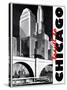 Travel Poster - Chicago-The Saturday Evening Post-Stretched Canvas