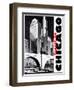 Travel Poster - Chicago-The Saturday Evening Post-Framed Giclee Print