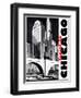 Travel Poster - Chicago-The Saturday Evening Post-Framed Giclee Print