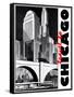 Travel Poster - Chicago-The Saturday Evening Post-Framed Stretched Canvas