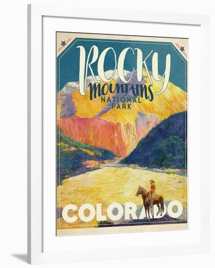 Travel Poster - Colorado-The Saturday Evening Post-Framed Giclee Print