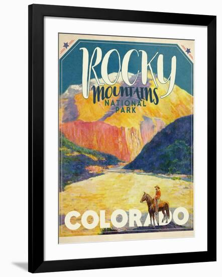 Travel Poster - Colorado-The Saturday Evening Post-Framed Giclee Print