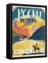 Travel Poster - Colorado-The Saturday Evening Post-Framed Stretched Canvas