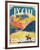Travel Poster - Colorado-The Saturday Evening Post-Framed Giclee Print