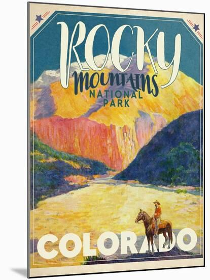 Travel Poster - Colorado-The Saturday Evening Post-Mounted Giclee Print