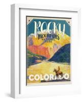 Travel Poster - Colorado-The Saturday Evening Post-Framed Giclee Print